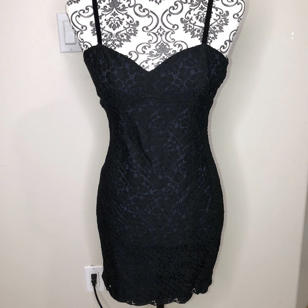 Talula Black Lace Mini Dress size 6